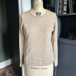 Tan 100% Cashmere Sweater Like New